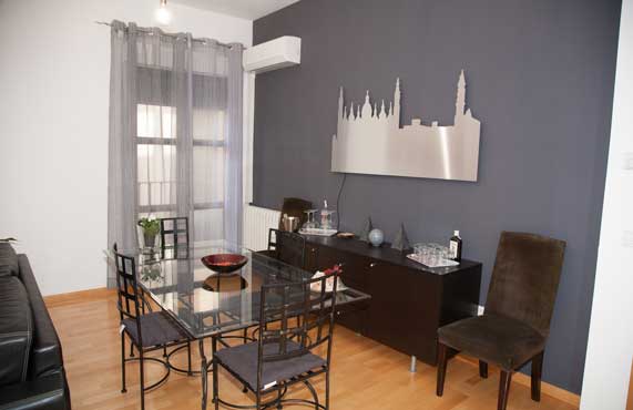 Living room of the apartment in Zaragoza